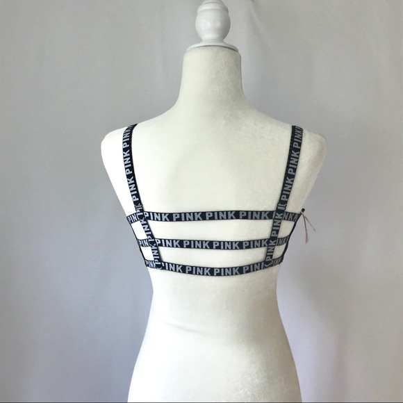 NEW VS Pink Caged Black Push Up Bralette Small - Picture 5 of 8